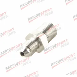 Stainless steel Male -4 AN 4AN AN4 Flare To M10 x 1.0 Metric Straight Fitting