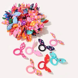 20/50Pcs/Set Girls Colorful Nylon Small Elastic Hair Bands Kids Cute Bow Hair Bands Ponytail Holder Headband Hair Accessories