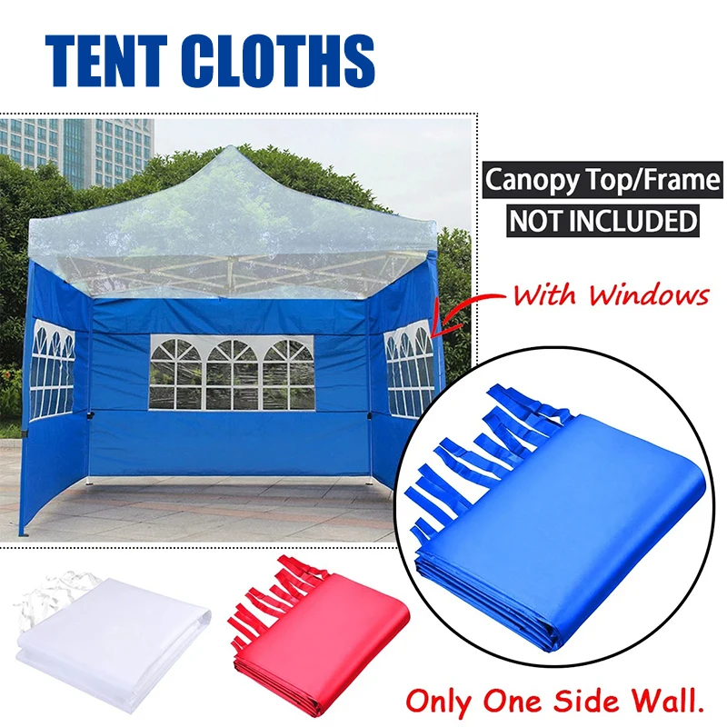 

Portable Outdoor Tent Cloth with Window, Waterproof, Removable, Foldable Sidewalls, Outdoor Gear, Exterior Camping Tools