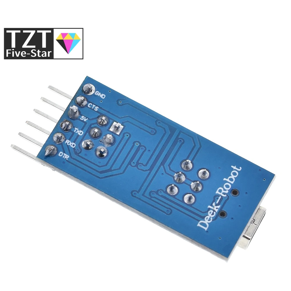Basis-Breakout-Board für Arduino FTDI FT232RL USB-zu-TTL-Seriell-IC-Adapter-Konvertermodul für Arduino 3.3V 5V FT232-Schalter – Detail 7
