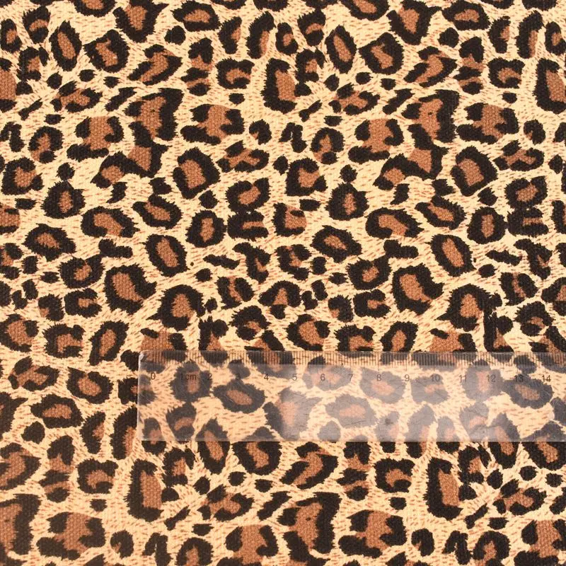 QUANFANG Leopard Series Canvas Fabric For Sewing Sofa Shirt Curtain Bag Home Handmade Cushion 50x140cm or 40x45cm/Piece