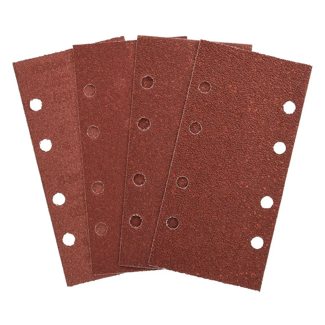 20pcs 190*93mm Square Sandpaper 1/3 Sheet Sanding Sander Sandpaper Pads Grit 40-320 8-hole Square Sandpaper