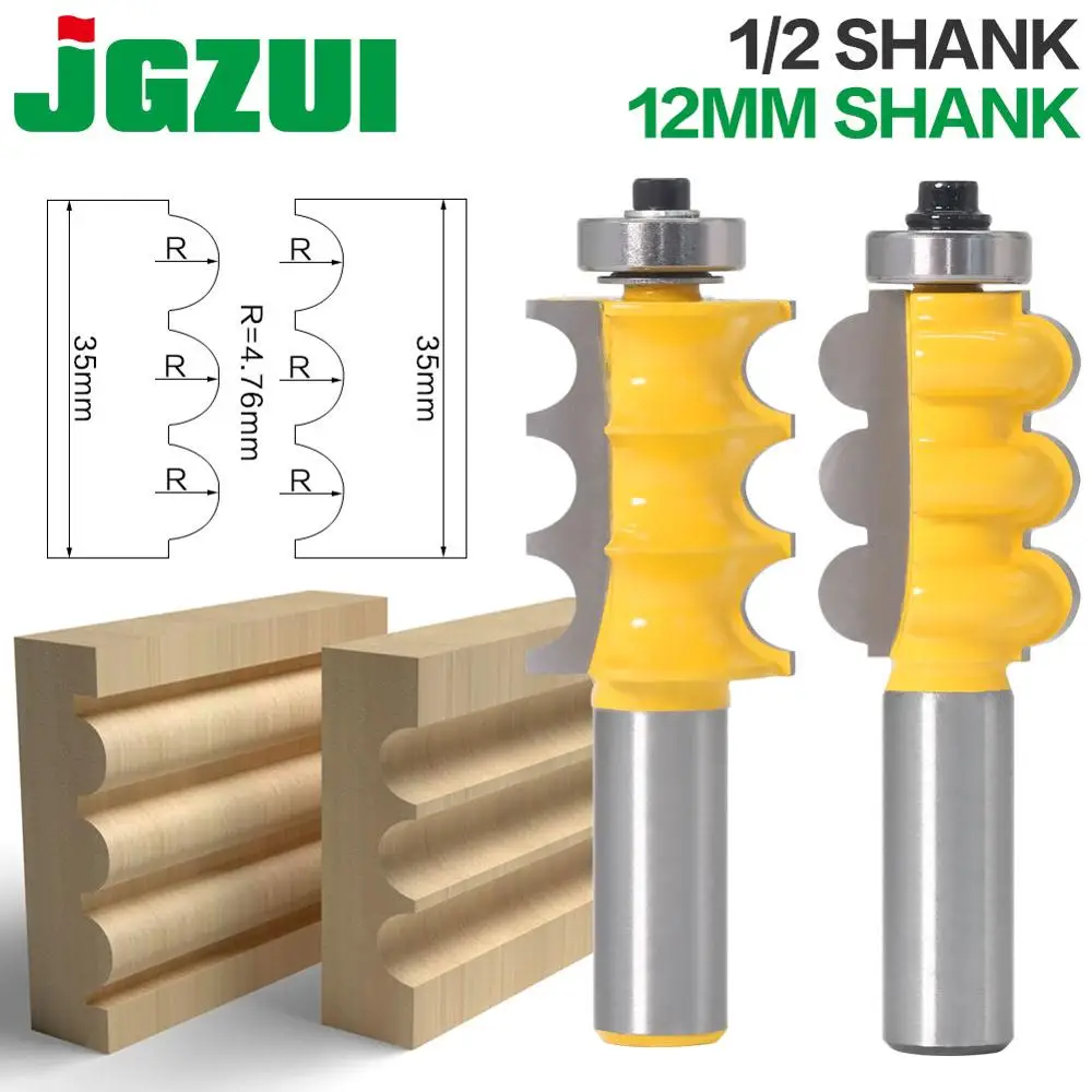 Jgzui Haste 12 mm Coluna de Conta Tripla Broca de Fresa Cortador para Trabalhar Madeira Peça de Alta Qualidade