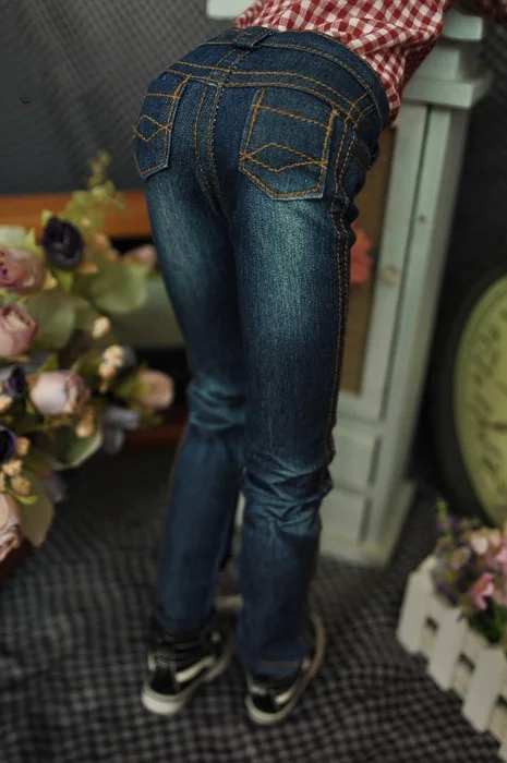 1/4 1/3 scale BJD clothes Washed pleated jeans for BJD/SD  MSD SD13 SD17 SSDF ID72 HID strong Uncle doll accessories C0162