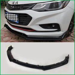 For Chevrolet Cruze 2016 2017 Front Bumper Lip Lower Bumper Diffuser Protector Plate Spoiler Body Kit Cover Trim Car Styling