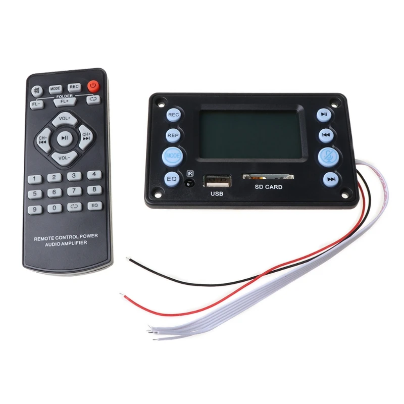 2022 New DC 5V 4.0 MIC Recording Port Bluetooth MP3 Decoder Board Module USB SD WAV WMA APE FLAC FM with Remote control