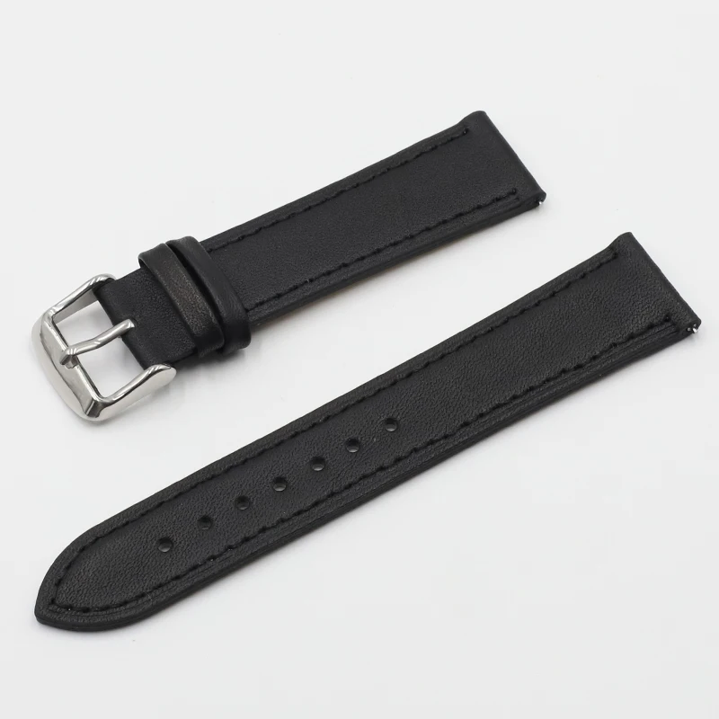 High Quality Retro Watch Strap Band 18mm 20mm 22mm 24mm Leather Watchbands Gray Black Brown Blue for Men Watch Accessories