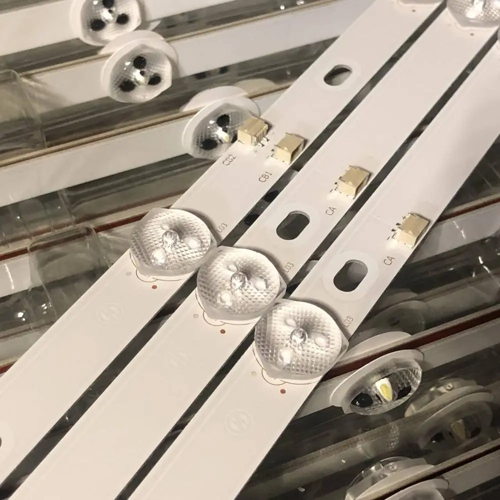 6V LED Backlight Strip 8 lamp for 43S1A  JS-D-JP395DM-A81EC JS-D-JP395DM-B82EC E395DM1000 MCPCB D40-M30 40BF400 JS-JP400M81E01