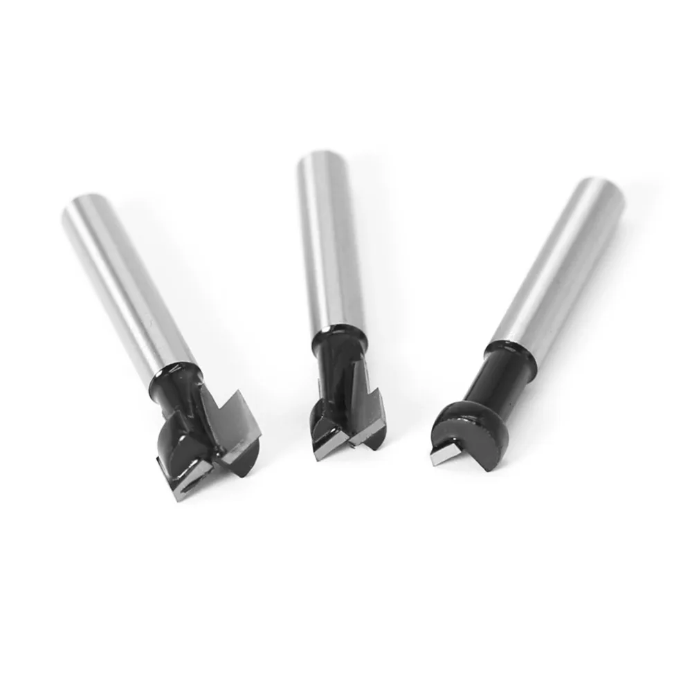 1/4 "6mm 8mm Schaft T-Slot Cutter Router Bit Set Hex Bolzen Schlüssel Loch Bits T schlitzen Fräser Für Holz Holzbearbeitung – Detail 5