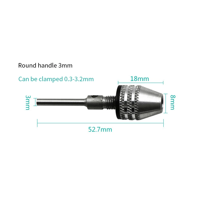 육각 섕크 3 턱 드릴 척 클램프 0.3-4mm 전기 모터 샤프트 미니 척 고정 장치 1/4 'universal Electric mill Chuck Adapter