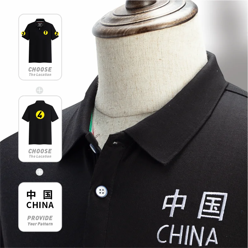 Summer Casual Cheap Business Polo Shirt For Men Custom Company/Person Logo Printed Embroidered Solid Color Men And Women Tops