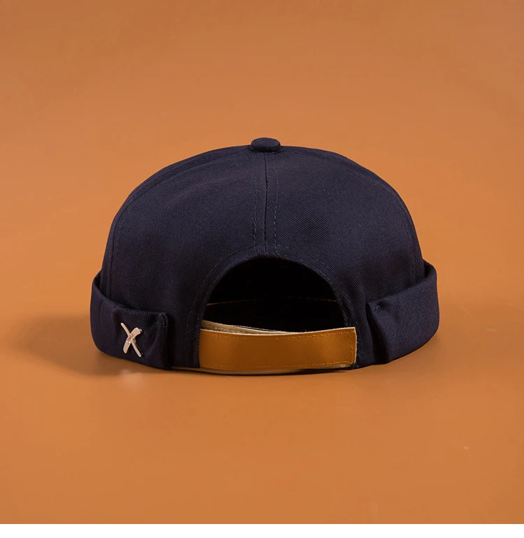 2020 New Fashion Causal Beanies Skullies Caps Hat Adjustable Brimless Hats For Men Women Denim Blue