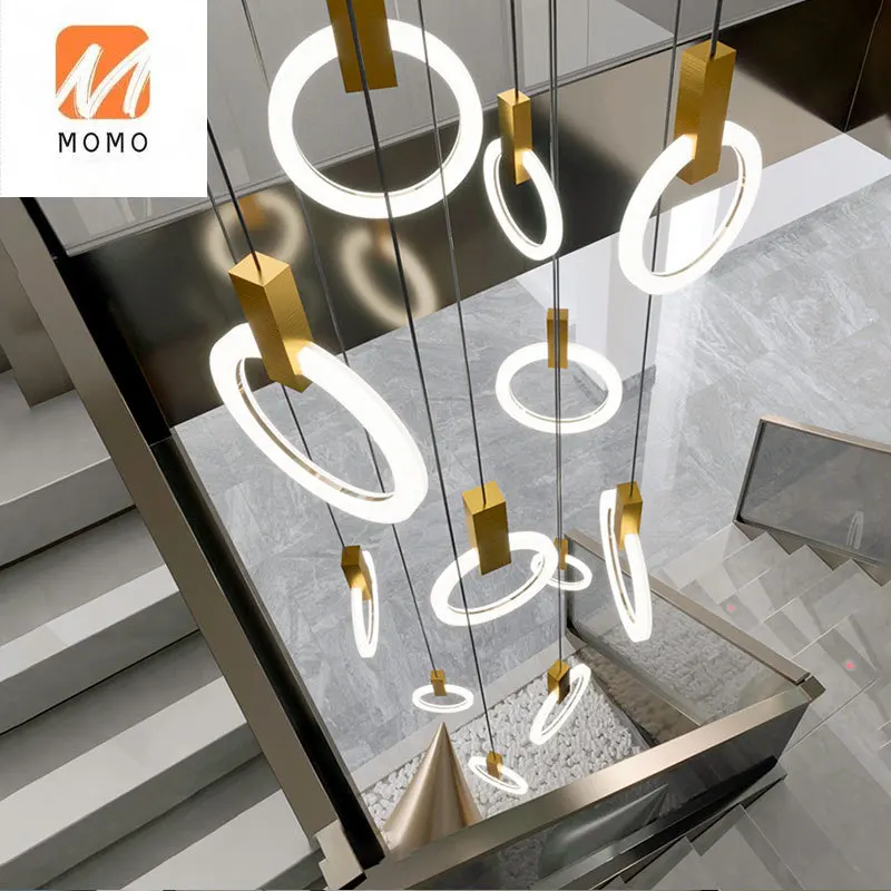 loft Ceiling chandelier Modern Pendant light decorative led Lamp Home living room nordic style Stairwell  lights decoration