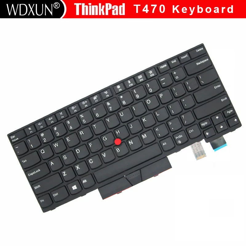 New US Keyboard For Lenovo Thinkpad A475 A485 T470 T480 PN 01HX339 01HX379 01HX299 01HX328 01HX368 01HX408 01AX364 01AX405