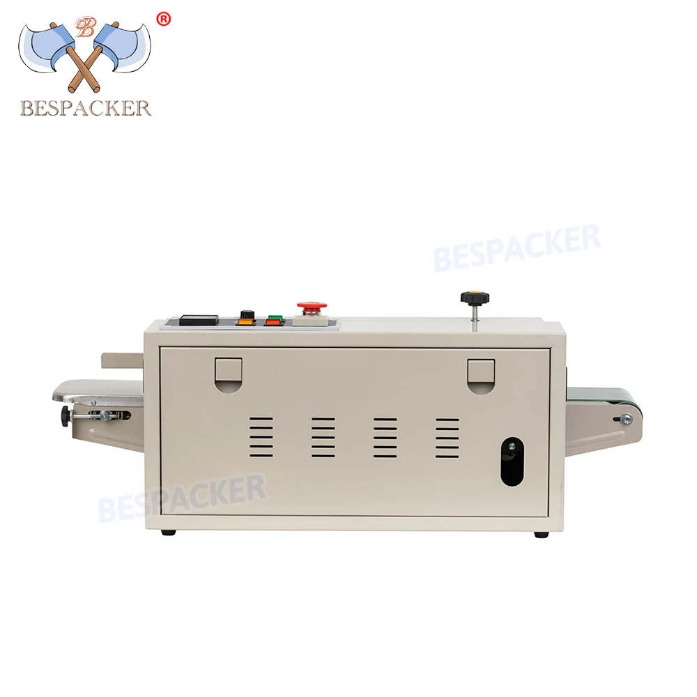 Bespacker Automatic Continuous Food Sealing Machine Heat Sealer For Aluminum Foil Plastic Bag