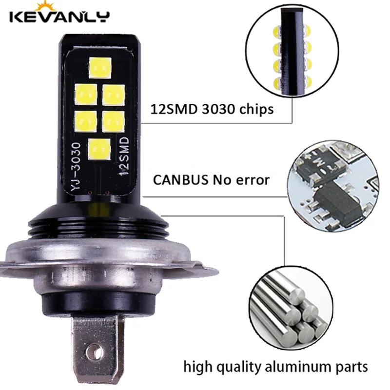 1PC P13W H11 H8 H4 H1 H3 H7 9005 9006 HB4 HB3 H16 5202 3030 Chips Fog Lights Bulb Car Driving Light Foglamps Auto Leds Lamp 12v