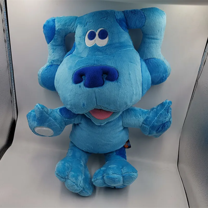 Bebê consolo enorme azul pistas brinquedo de pelúcia brinquedos de pelúcia boneca o cão que dorme com o bebê um presente para uma criança