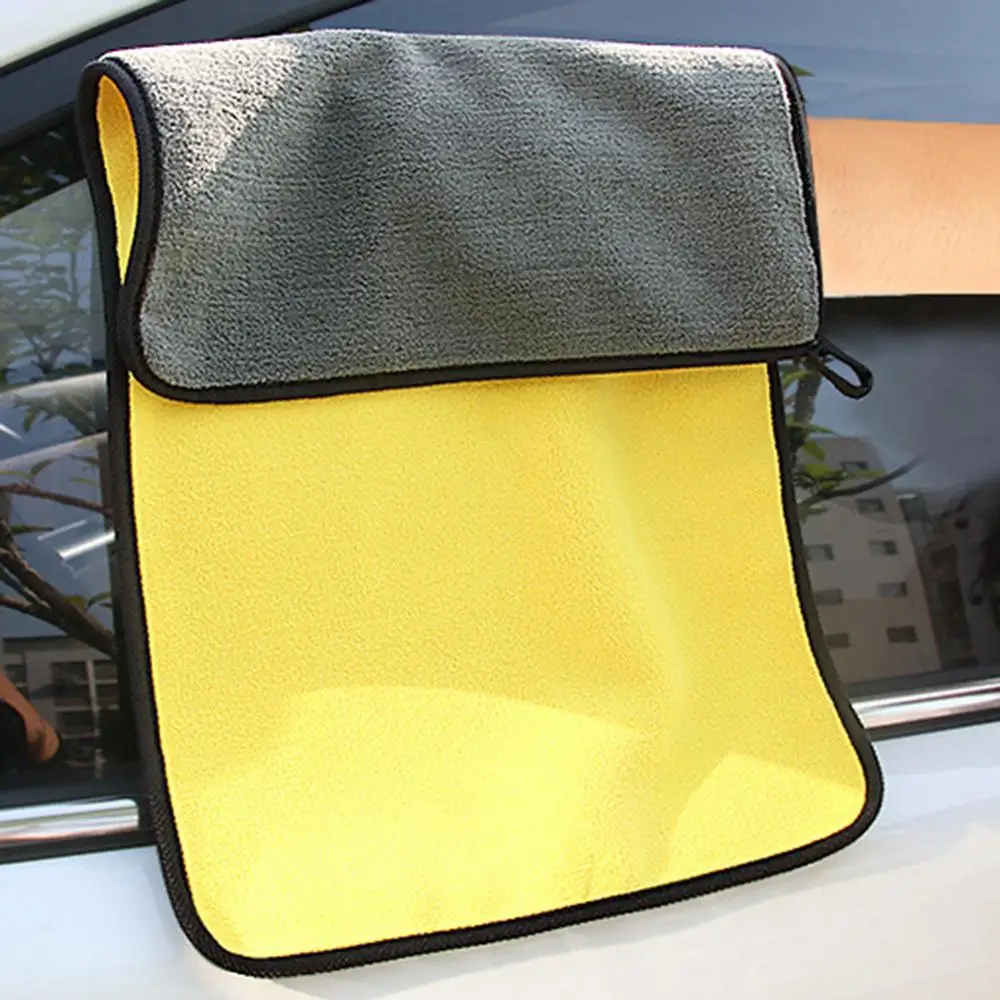 Yellow Car Care Cleaning Drying Cloth Wax Polishing Sponge/Cloth/Brush Kitchen Washing Towel Car Wash Tool