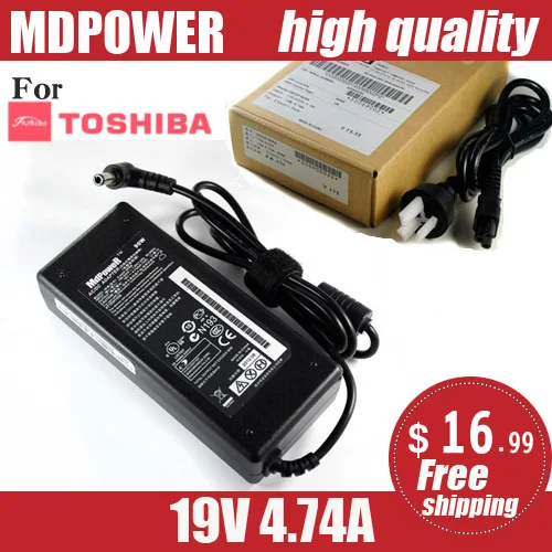 MDPOWER For TOSHIBA Satellit Pro C660 L551 L552 L556 laptop power supply power AC adapter charger cord 19V 4.74A