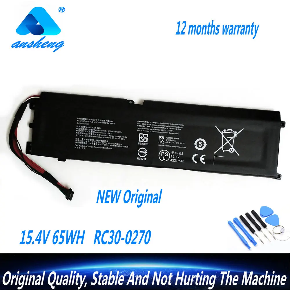 

NEW RC30-0270 Laptop Battery For Razer Blade 15 Base Stealth 2018 Series Notebook RZ09-03006 RZ09-0270 RZ09-02705E75-R3U1