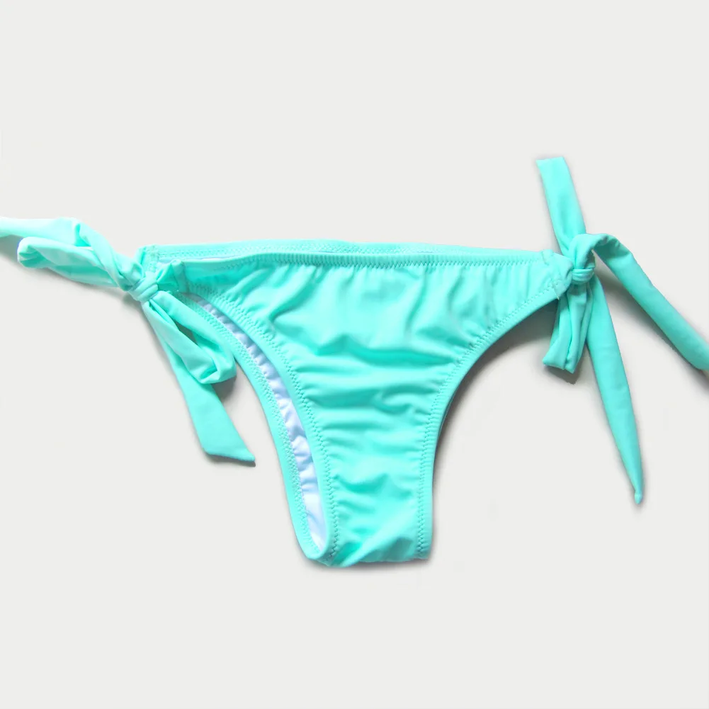 Women Sexy Secret Thong Female Perspective Green Low Waist Nightwear Clothes Bikini bottom Swimsuit Women