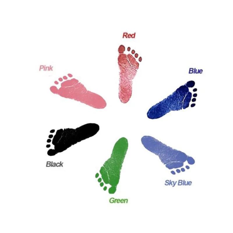 Baby Footprints Safe Non-Toxic Handprint Footprint Imprint Ink Pads Kits For Babies Paw Print Newborn Infant Souvenirs And Gifts