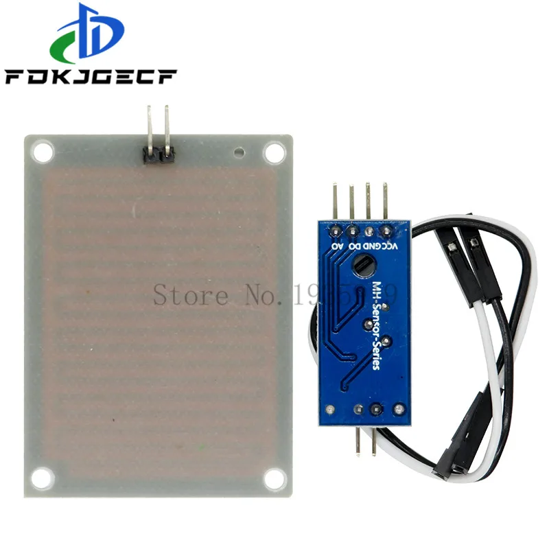 DC 3.3V-5V Snow/Raindrops Detection Sensor Module Dual Double sided Rain Weather Module Humidity For Arduino Robot Car Diy Kit