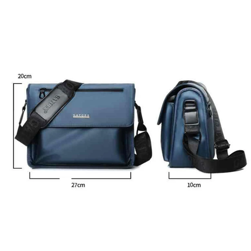 Imagem -06 - Bolsa Mensageiro de Ombro Impermeável Resistente ao Desgaste Masculina Grande Capacidade Design Multifuncional Bolsa de Estudante Casual para Exterior Nova