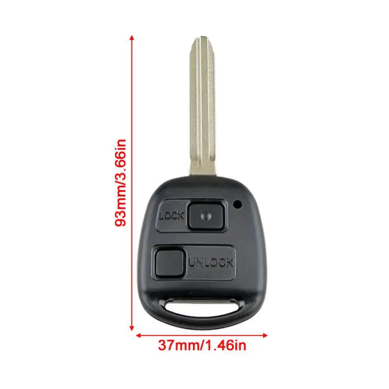 304MHz 2 Buttons Car Remote Key Fob with 4C Chip 60030 for Toyota Camry Rav4 Corolla Prado Yaris Tarago Cruiser Land new