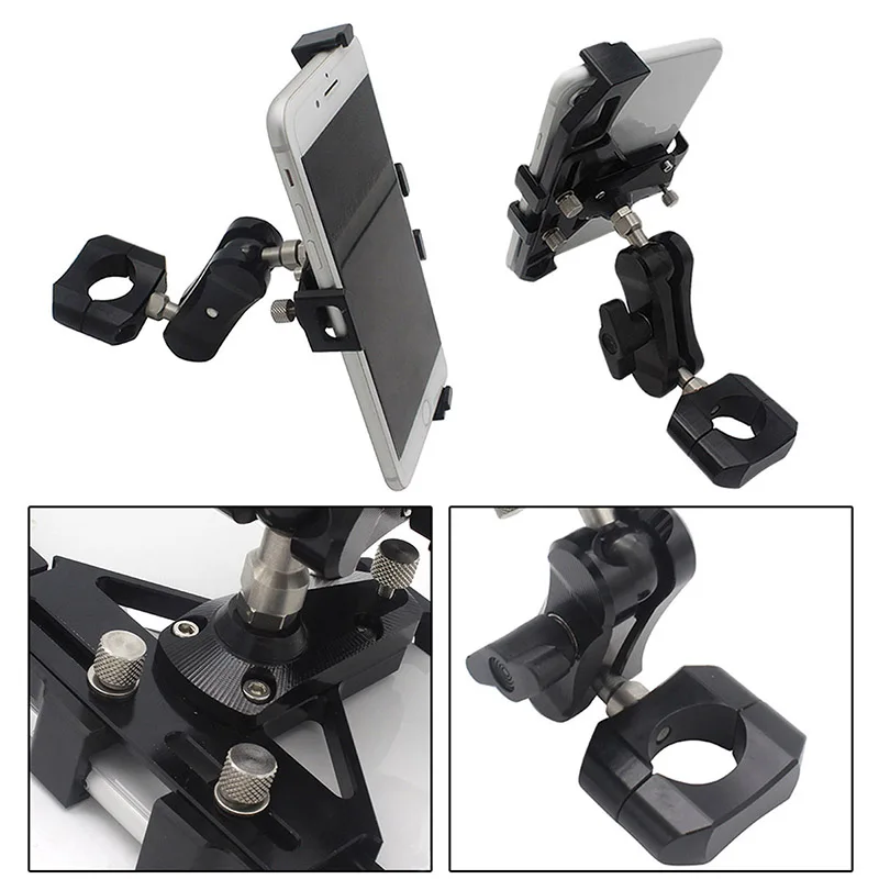 For Yamaha XMAX NMAX TMAX Aerox MT09 MT07 MT15 MT125 YZF-R1R3 R6 R15 FZ6 FZ8 Motorcycle Bicycle CNC Mobile Phone Stand Holder