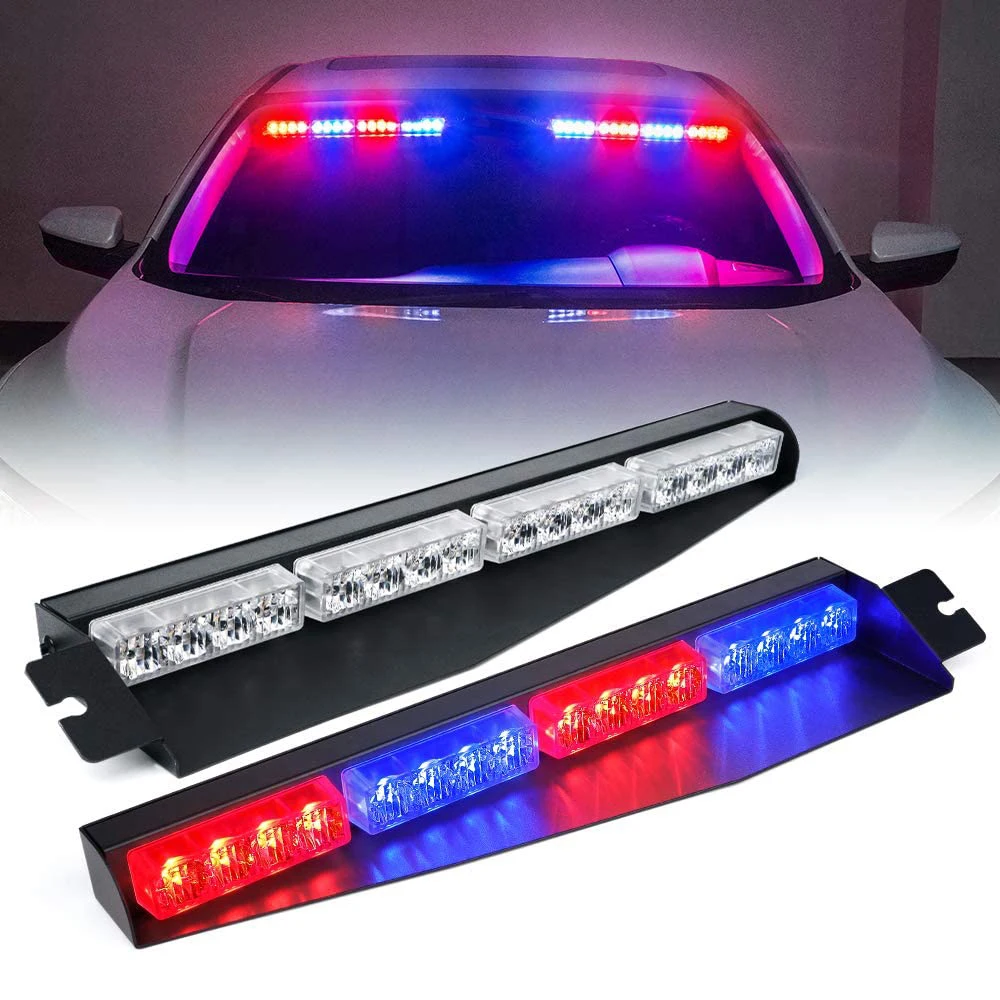 バイザーストロボ LED ライトバー インテリア フロントガラス サン