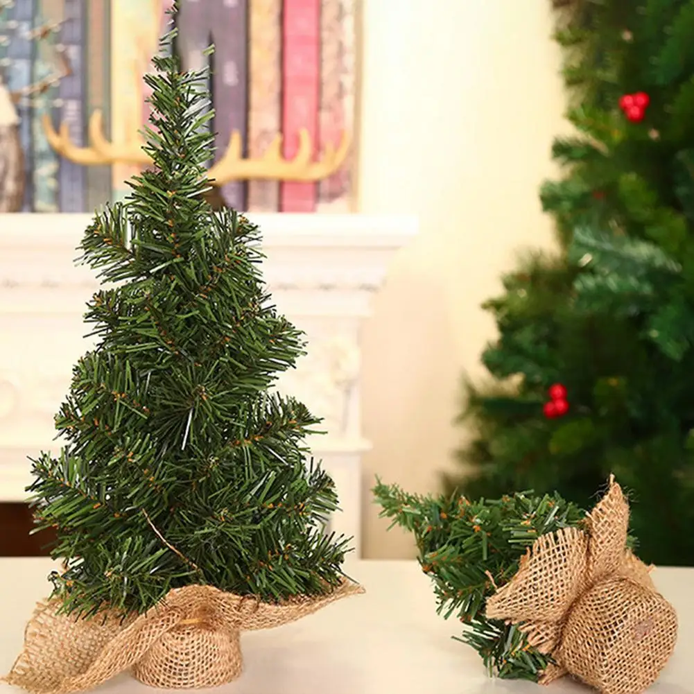 20/30cm Small DIY Christmas Tree Pine Tree Placed In The Desktop Christmas Festival Home Ornaments Navidad New Year 2023