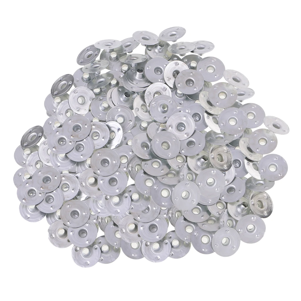 500pcs Silver Candle Wick Metal Sustainers Wick Tabs Base For Candle Making DIY Supplies Accessories Tools Craft Gift 12.5x3mm