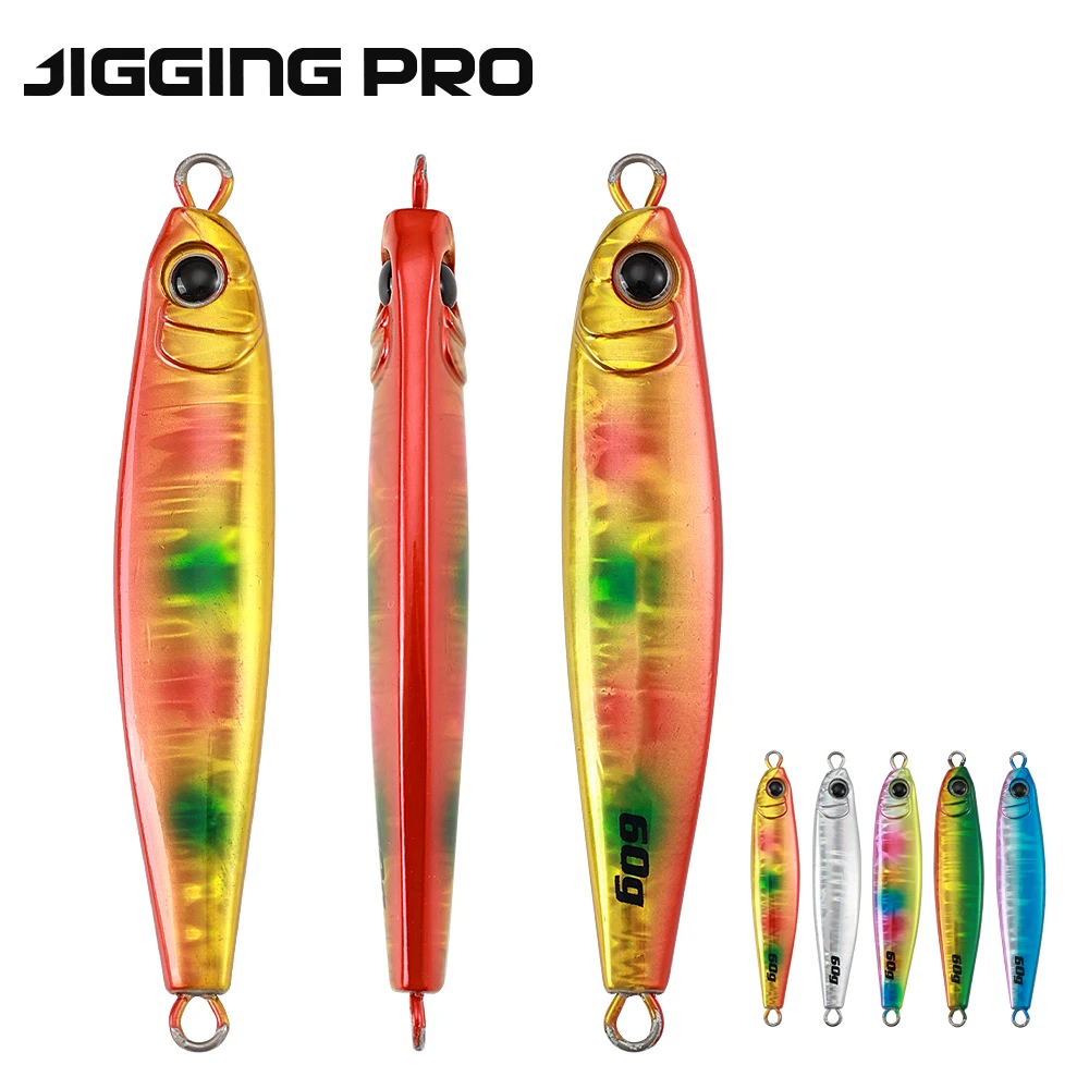 Jigging Pro 40g 60g 80g Long Casting Jigs Inshore Fishing Jigs Sea Fishing Lure Metal Jigs