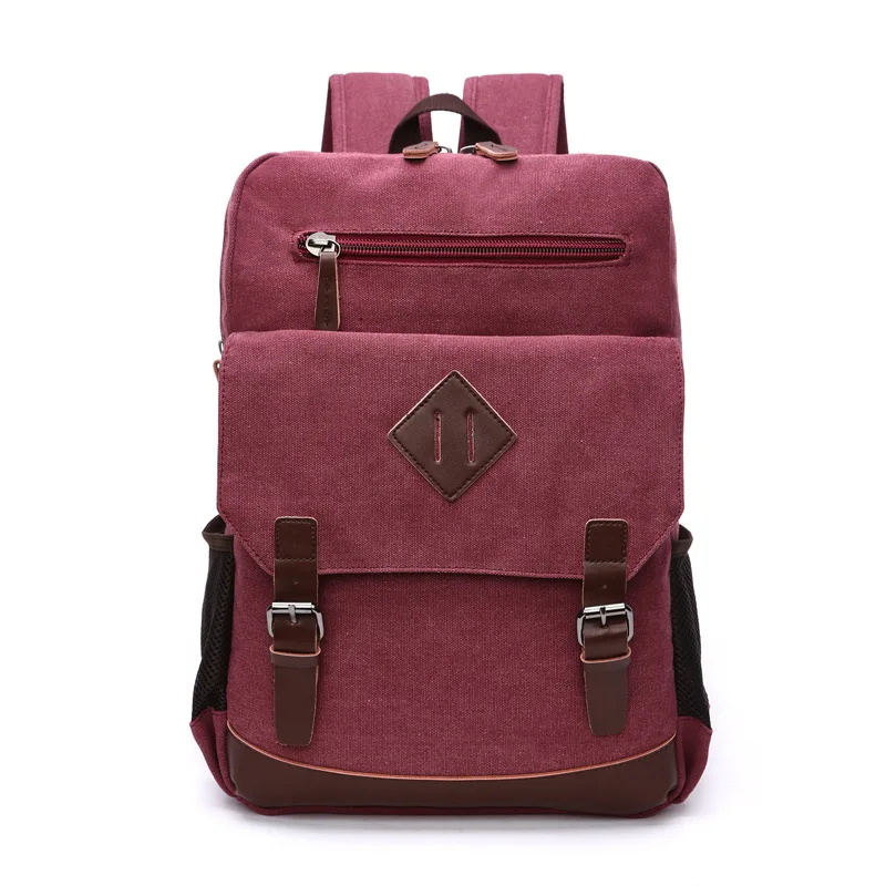 Mens Large Vintage Canvas Backpack for Men Canvas Bookpack Fits Most 15.6 Inches laptop School Laptop Bag Hiking Travel Rucksack