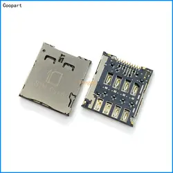 2 pz/lotto cooart SIM card Socket Reader Holder Slot per Samsung C101 I8730 Fantech A860 ASUS K004 ME371mg K012 T00F T00E T00G