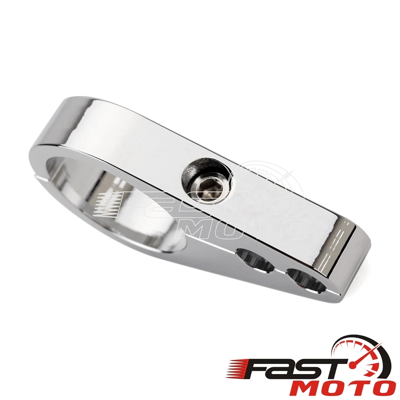 1" 25mm 1-1/4" 32mm Motorcycle Frame Handlebar Clutch Cable Brake Line Clamp Fixed Clips Wiring Support Adapter for Harley