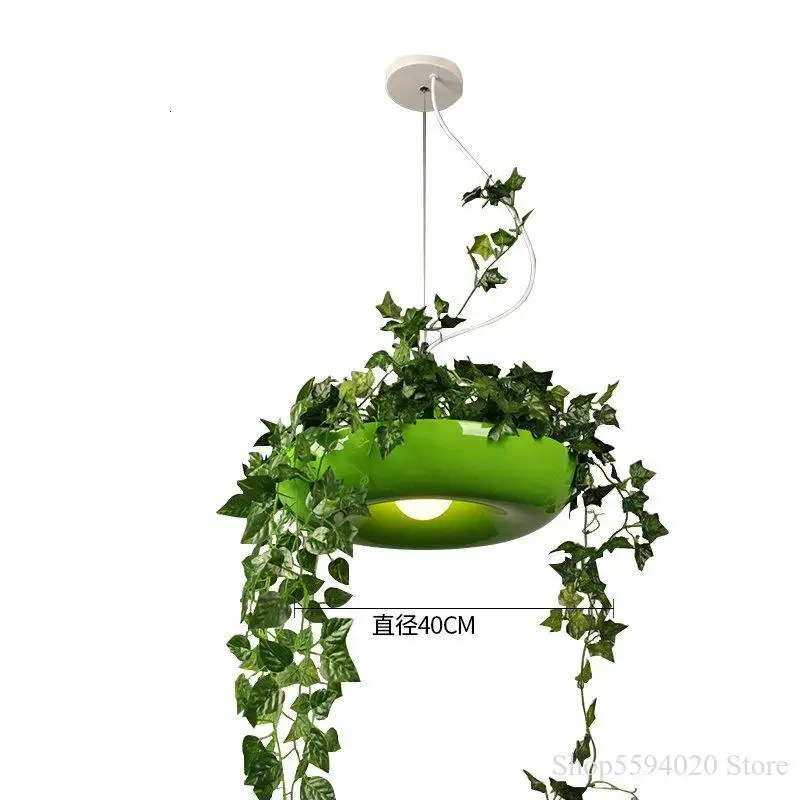 Imagem -05 - Flor da Planta Luzes Pingente Vaso Flores Pote Hanglamp para Sala de Estar Cozinha Interior Lâmpada Pendurada Lustre Led Luminárias Modernas