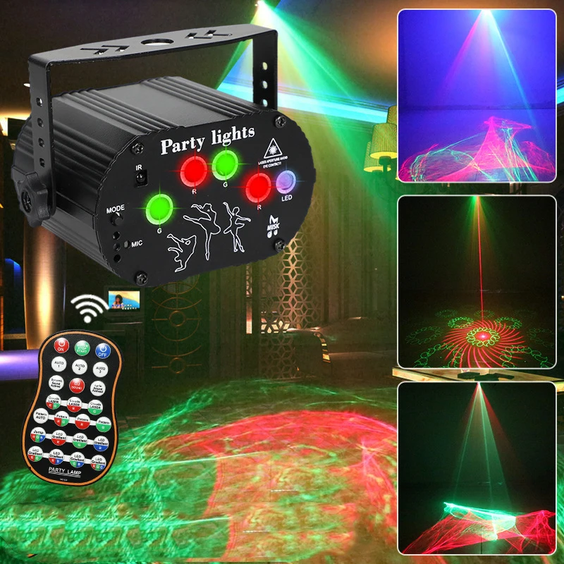 New Party Northern Lights Disco DJ Light With Unique Nebula Effect, Strobe Laser Lamp Stage Projector For Birthday Show Home Bar