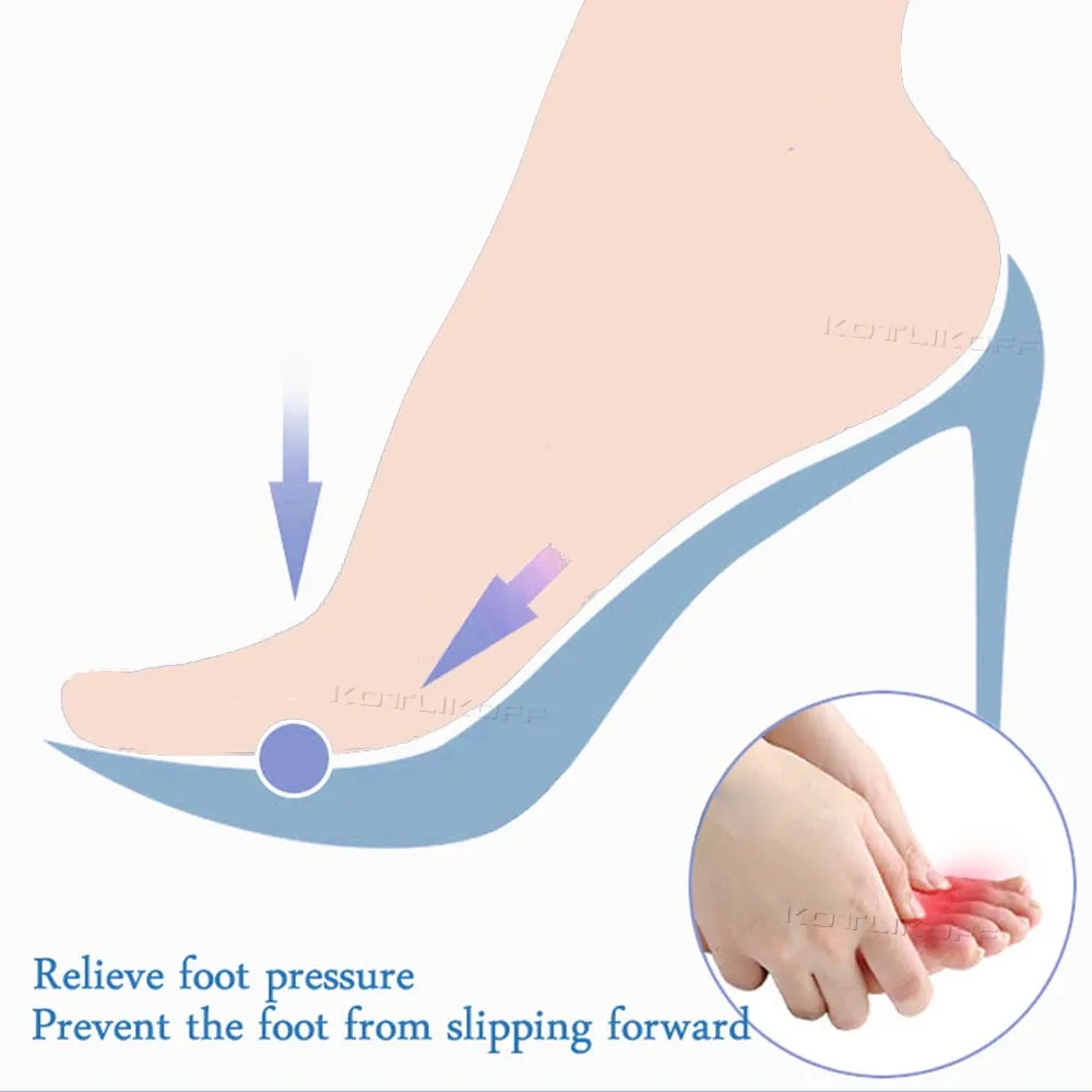 Self-adhesive Gel Non-slip Foot Patch Anti-wear Silicone Crystal Women High Heel Shoe Sticker Cushion Pad Foot Hind Care