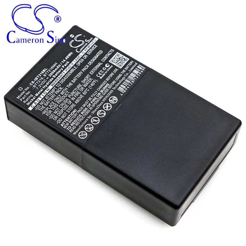 CameronSino Battery for Itowa Boggy Combi Caja Spohn fits Itowa 26.105 BT7216 BT7216MH Crane Remote Control battery 2000mAh