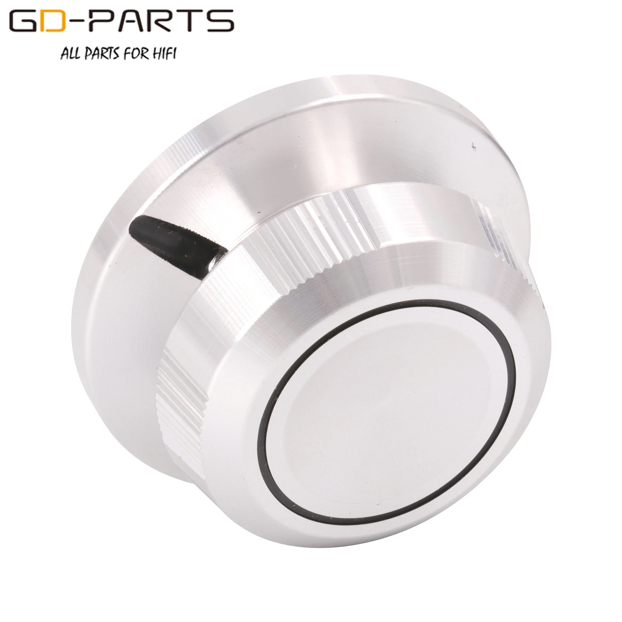 48mm * 23mm massives Voll aluminium Set Zeiger knopf Hifi Audio DIY Potentiometer Dämpfer Drehknopf kappe 6mm Loch bearbeitet