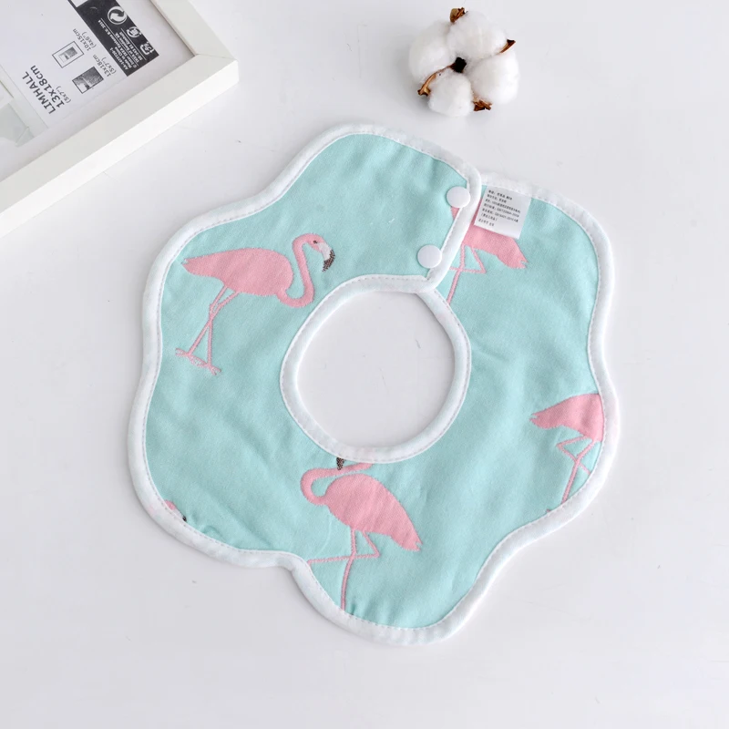 Sanlutoz 1Pc Baby Bibs For Girls Cartoon Cotton Infants Baby Bibs  (Pattern Sent Randomly)