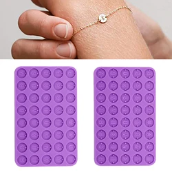 Letter Number Round Discs Silicone Mold Alphabet Bead Pendants For DIY Bracelet Resin Pendant Jewelry Making Accessories
