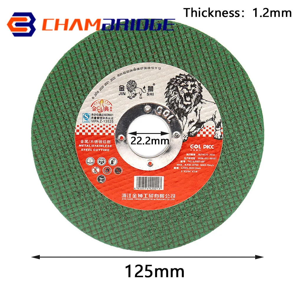 2-60Pcs 125mm Metal Cutting Disc 5inch Cut Off Whee Stainless Steel Grinding Cutting Discs  for Angle Grinder