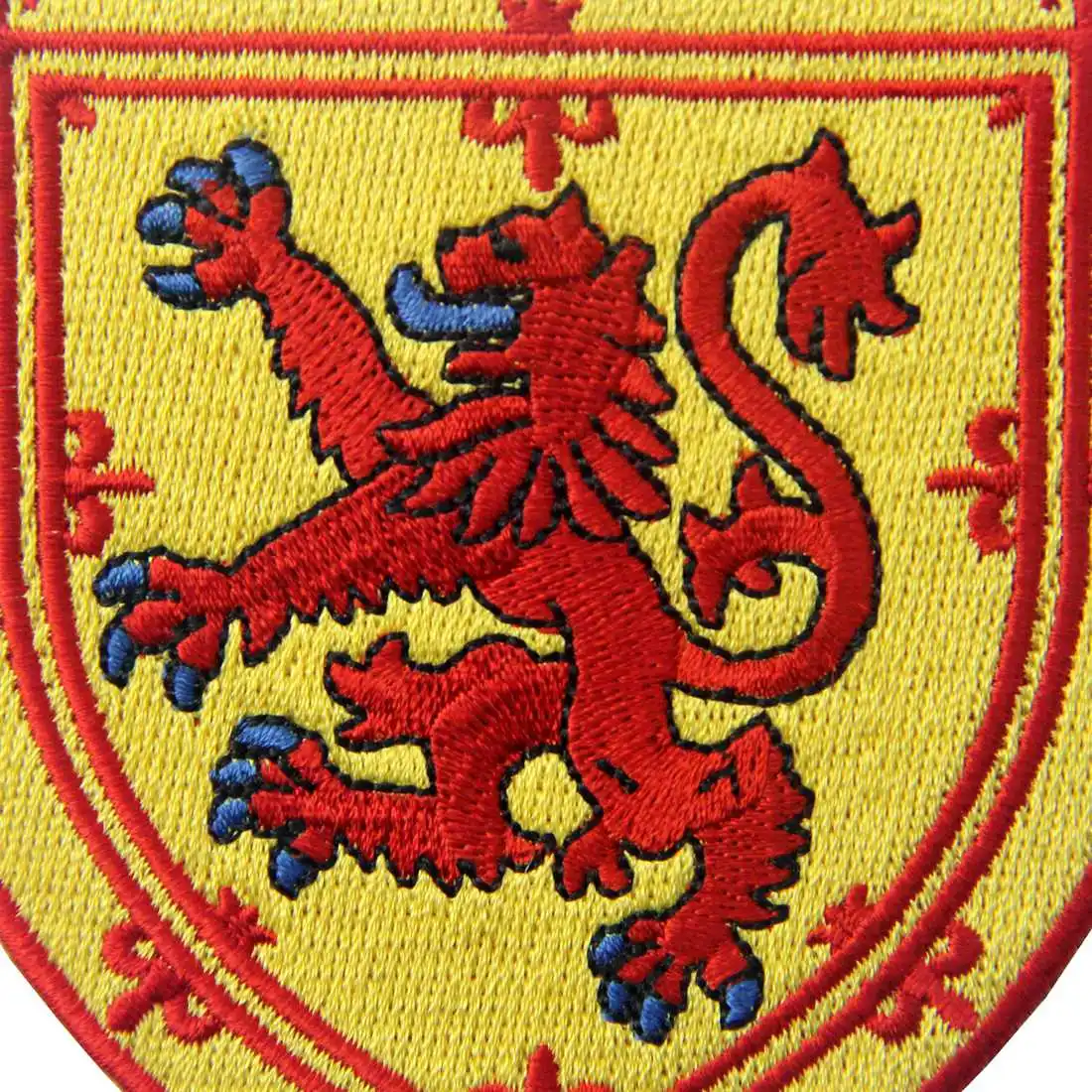 Embird Patches Embroidered Patch For Clothes Scotland Coat of Arms Ceo-Friendly Handmade 3D Iron On Applique