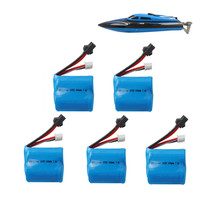 7.4V 600mAh 18350 Li-ion Battery for JJRC S1 S2 S3 S4 S5 H100 H102 RC Boat spare parts 2s 7.4v lipo Battery 1pcs 10pcs