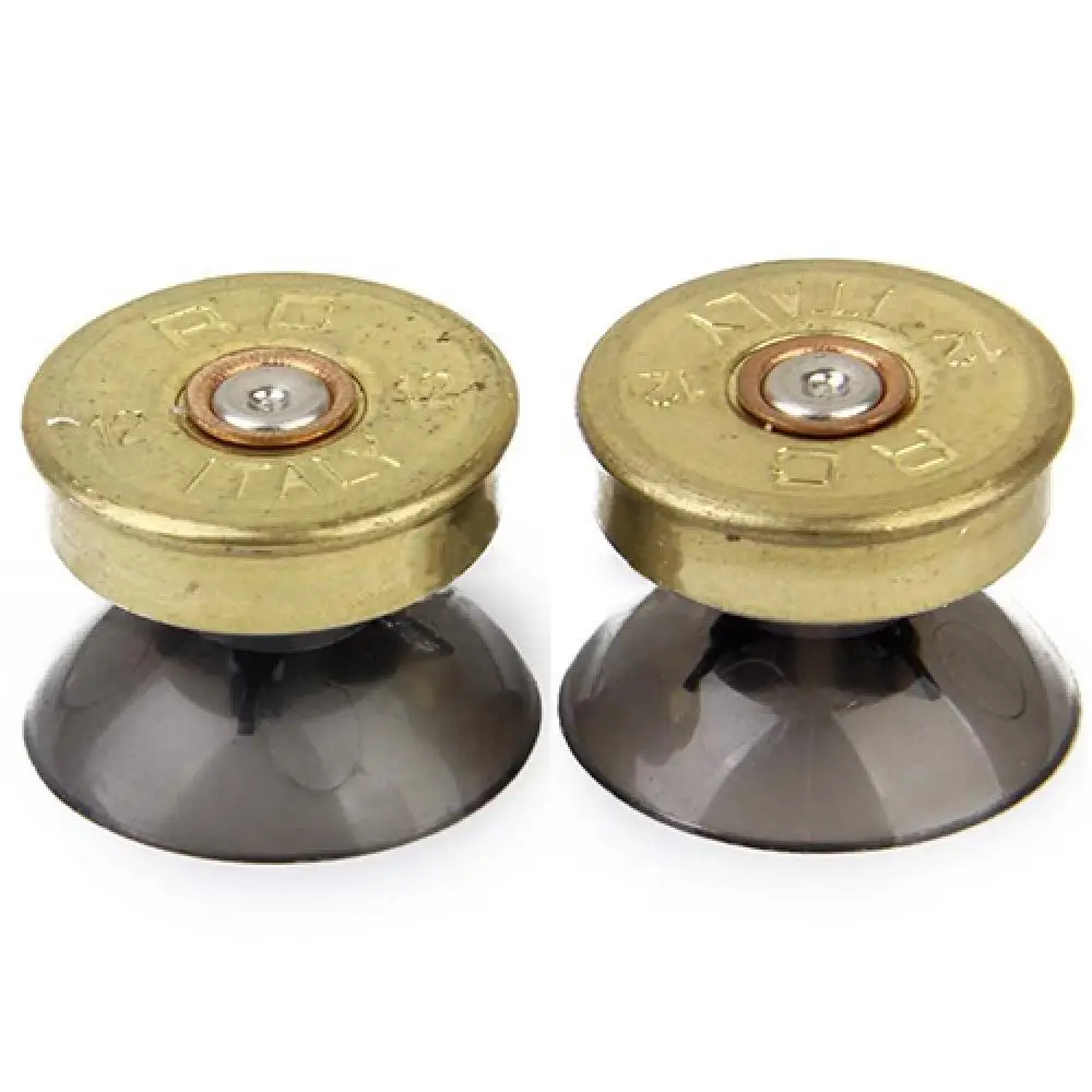 2 Pcs Thumbstick Buttons Bronze Molden Metal Buttons Set for PlayStation4 XboxOne Game Controller