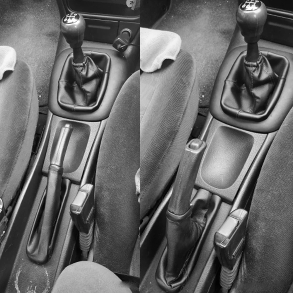 PU Leather Handbrake Gear Gaiter Shift Gaitor Cover For Opel/Vauxhall Corsa B /Astra F/Combo Car Accessories