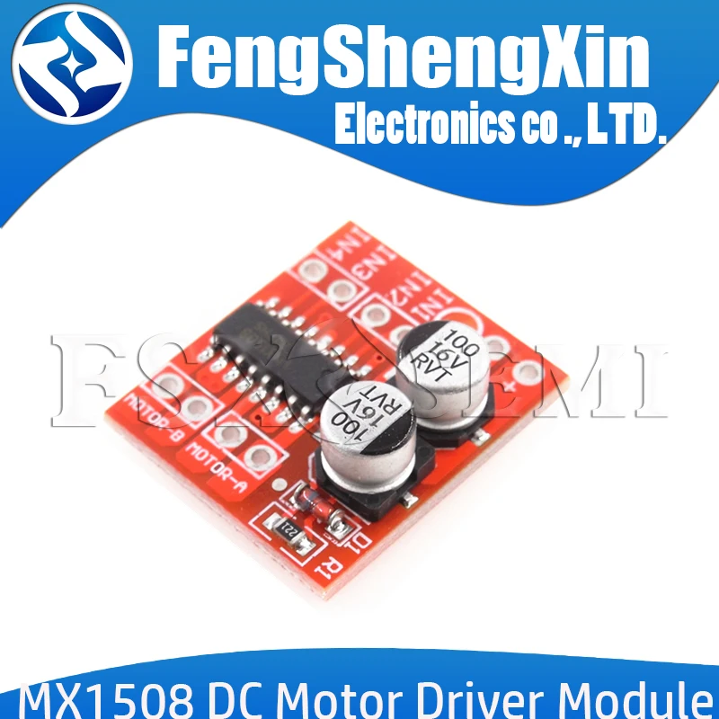MX1508 DC Motor sürücü modülü DC 2V-10V 1.5A 2-Way PWM hız çift h-köprü step Motor sürücü L298N